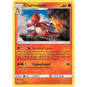 Charmeleon 2/70 Pokemon TCG Sun & Moon Dragon Majesty