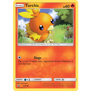 Torchic 4/70 Pokemon TCG Sun & Moon Dragon Majesty