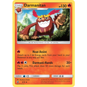 Darmanitan 9/70 Pokemon TCG Sun & Moon Dragon Majesty