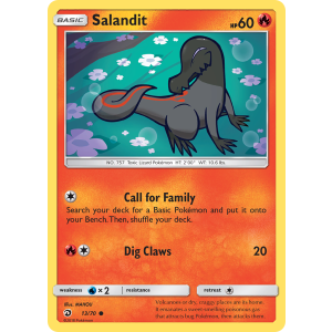 Salandit 13/70 Pokemon TCG Sun & Moon Dragon Majesty