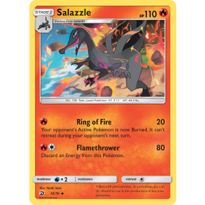 Salazzle 14/70 Pokemon TCG Sun & Moon Dragon Majesty