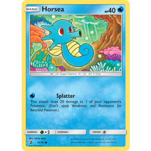 Horsea 15/70 Pokemon TCG Sun & Moon Dragon Majesty