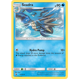 Seadra 17/70 Pokemon TCG Sun & Moon Dragon Majesty