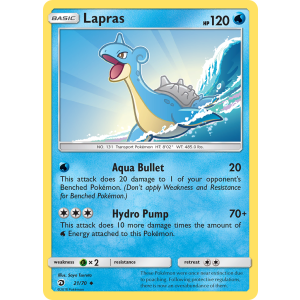 Lapras 21/70 Pokemon TCG Sun & Moon Dragon Majesty