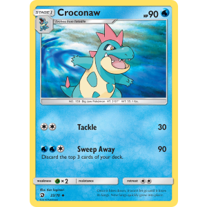 Croconaw 23/70 Pokemon TCG Sun & Moon Dragon Majesty