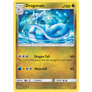 Dragonair 36/70 Pokemon TCG Sun & Moon Dragon Majesty