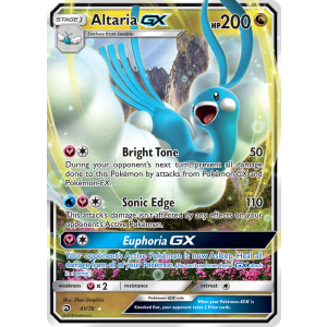 Rare Holo GX Altaria-GX 41/70 Pokemon TCG Sun & Moon Dragon Majesty