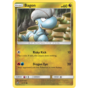 Bagon 42/70 Pokemon TCG Sun & Moon Dragon Majesty