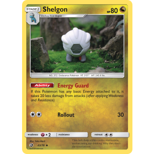 Shelgon 43/70 Pokemon TCG Sun & Moon Dragon Majesty