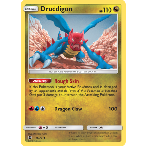 Druddigon 45/70 Pokemon TCG Sun & Moon Dragon Majesty