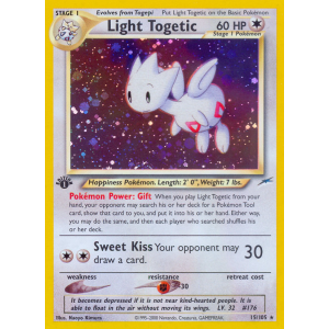 Rare Holo Light Togetic 15/105 Pokemon TCG Neo Neo Destiny