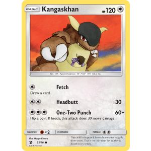 Kangaskhan 55/70 Pokemon TCG Sun & Moon Dragon Majesty