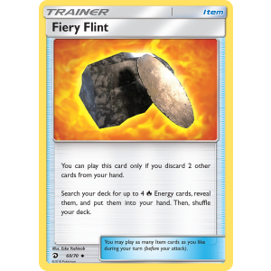 Fiery Flint 60/70 Pokemon TCG Sun & Moon Dragon Majesty