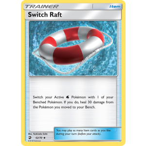 Switch Raft 62/70 Pokemon TCG Sun & Moon Dragon Majesty