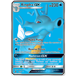 Rare Ultra Kingdra-GX 66/70 Pokemon TCG Sun & Moon Dragon Majesty