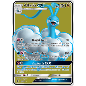 Rare Ultra Altaria-GX 68/70 Pokemon TCG Sun & Moon Dragon Majesty