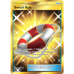 Rare Secret Switch Raft 77/70 Pokemon TCG Sun & Moon Dragon Majesty