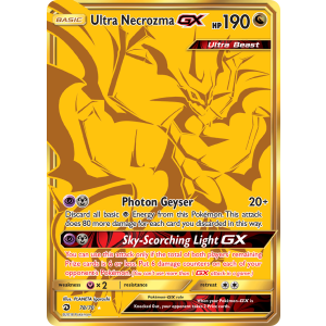 Rare Secret Ultra Necrozma-GX 78/70 Pokemon TCG Sun & Moon Dragon Majesty