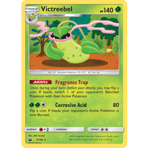 Rare Holo Victreebel 3/168 Pokemon TCG Sun & Moon Celestial Storm