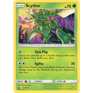 Scyther 4/168 Pokemon TCG Sun & Moon Celestial Storm