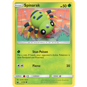 Spinarak 5/168 Pokemon TCG Sun & Moon Celestial Storm