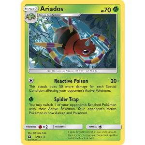 Rare Holo Ariados 6/168 Pokemon TCG Sun & Moon Celestial Storm