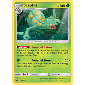 Sceptile 10/168 Pokemon TCG Sun & Moon Celestial Storm