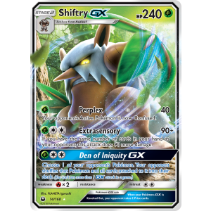 Rare Holo GX Shiftry-GX 14/168 Pokemon TCG Sun & Moon Celestial Storm