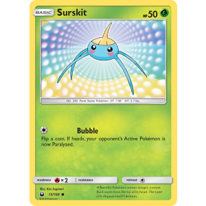 Surskit 15/168 Pokemon TCG Sun & Moon Celestial Storm