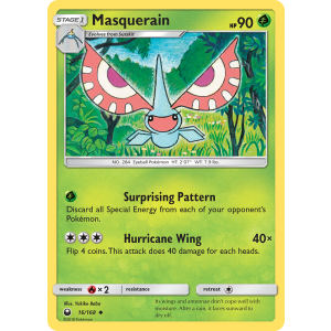 Masquerain 16/168 Pokemon TCG Sun & Moon Celestial Storm