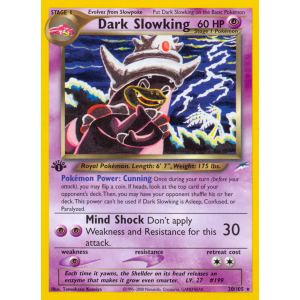 Dark Slowking 20/105 Pokemon TCG Neo Neo Destiny