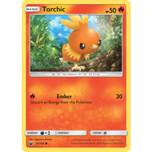 Torchic 25/168 Pokemon TCG Sun & Moon Celestial Storm