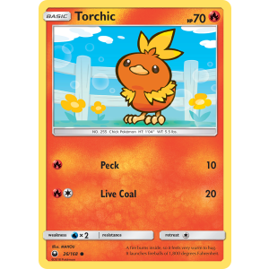 Torchic 26/168 Pokemon TCG Sun & Moon Celestial Storm