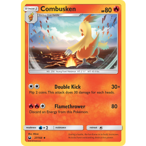 Combusken 27/168 Pokemon TCG Sun & Moon Celestial Storm