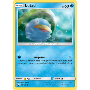 Lotad 36/168 Pokemon TCG Sun & Moon Celestial Storm