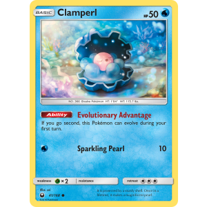 Clamperl 41/168 Pokemon TCG Sun & Moon Celestial Storm