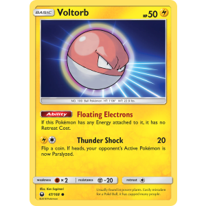 Voltorb 47/168 Pokemon TCG Sun & Moon Celestial Storm