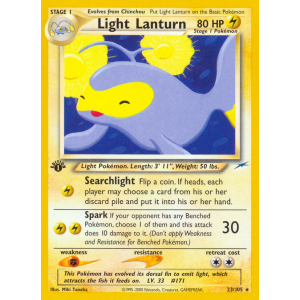 Light Lanturn 23/105 Pokemon TCG Neo Neo Destiny