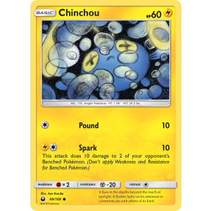 Chinchou 49/168 Pokemon TCG Sun & Moon Celestial Storm