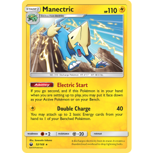 Manectric 52/168 Pokemon TCG Sun & Moon Celestial Storm