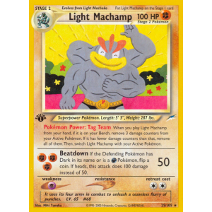 Light Machamp 25/105 Pokemon TCG Neo Neo Destiny