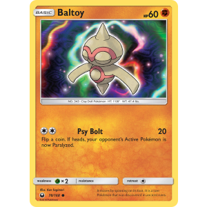 Baltoy 78/168 Pokemon TCG Sun & Moon Celestial Storm