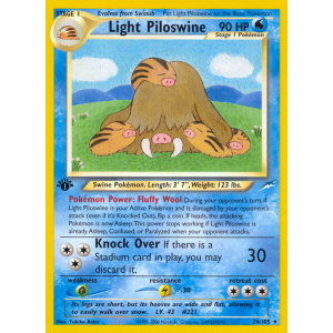 Light Piloswine 26/105 Pokemon TCG Neo Neo Destiny