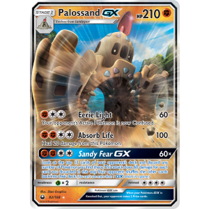 Rare Holo GX Palossand-GX 82/168 Pokemon TCG Sun & Moon Celestial Storm