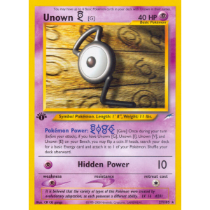 Unown G 27/105 Pokemon TCG Neo Neo Destiny