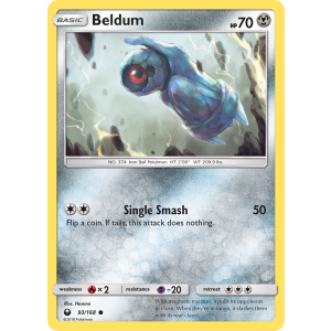 Beldum 93/168 Pokemon TCG Sun & Moon Celestial Storm