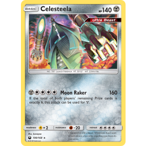 Rare Holo Celesteela 100/168 Pokemon TCG Sun & Moon Celestial Storm