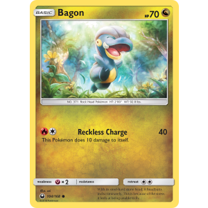 Bagon 104/168 Pokemon TCG Sun & Moon Celestial Storm