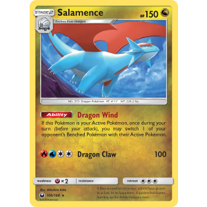 Rare Holo Salamence 106/168 Pokemon TCG Sun & Moon Celestial Storm