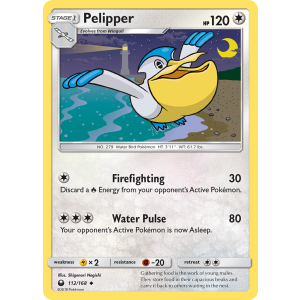 Pelipper 112/168 Pokemon TCG Sun & Moon Celestial Storm